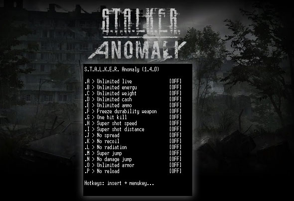 трейнер Stalker Anomaly 1.4.0