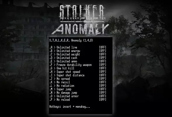 трейнер Stalker Anomaly 1.4.0
