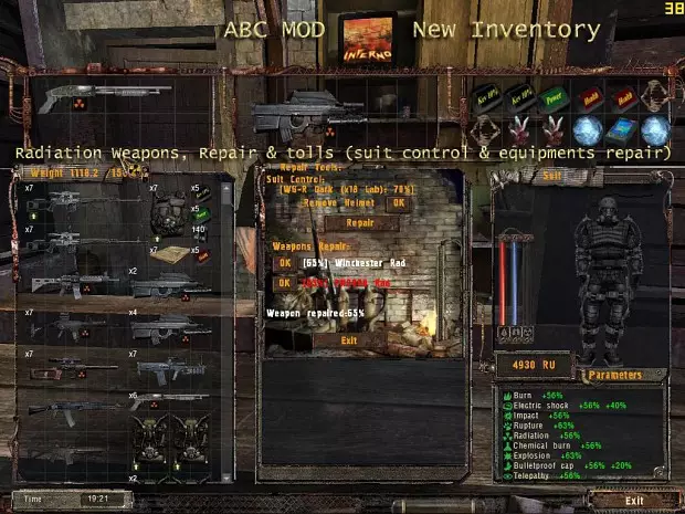 Сталкер Исполнитель Желаний  ABS INFERNO