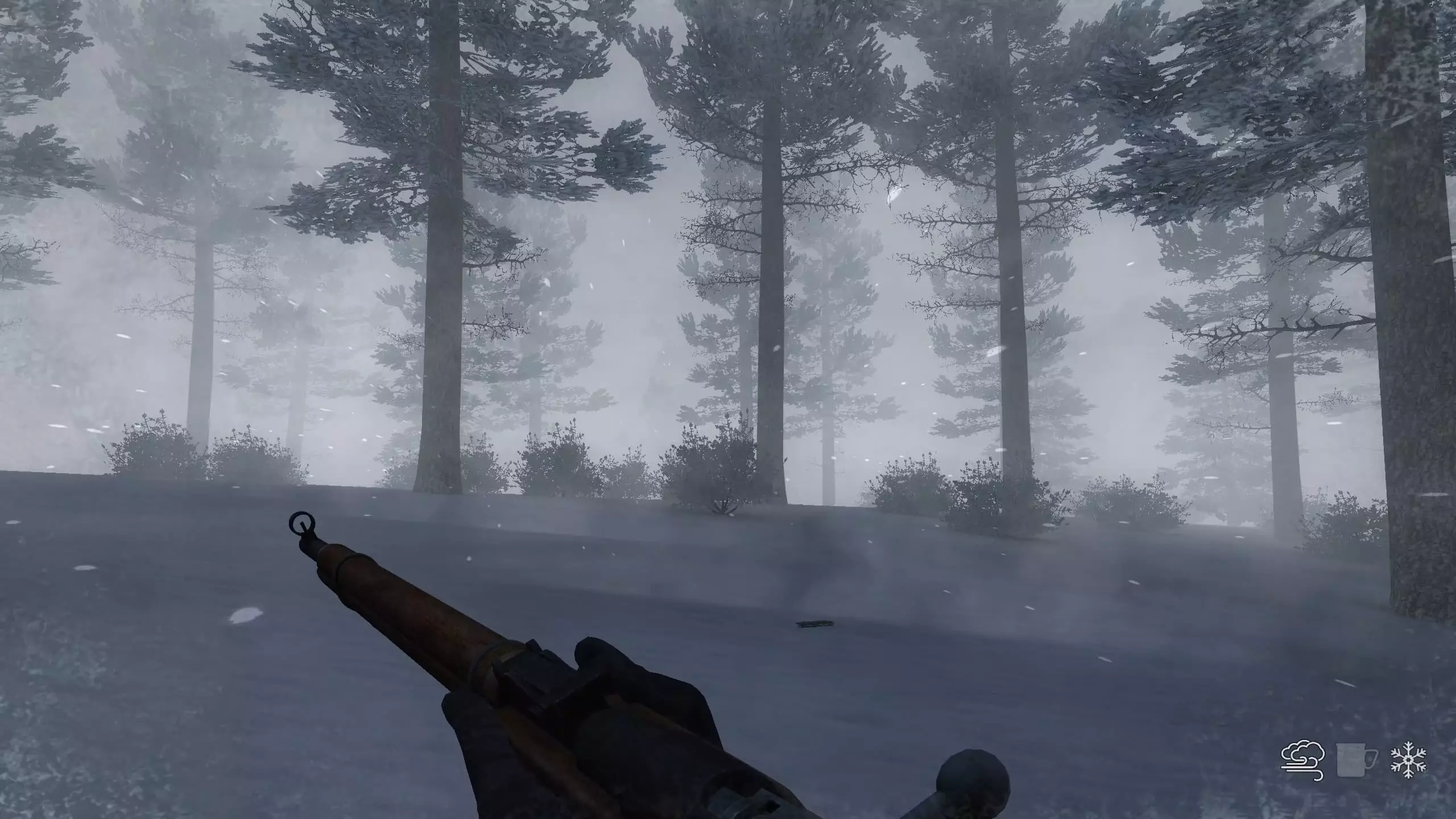 allone in windstorm