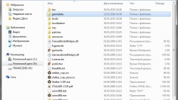 Корневой каталог игры после установки мода