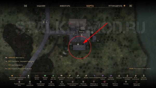 Где найти светильник в True Stalker